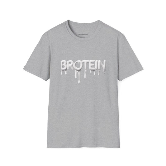 Brotein in White Graphic Tee